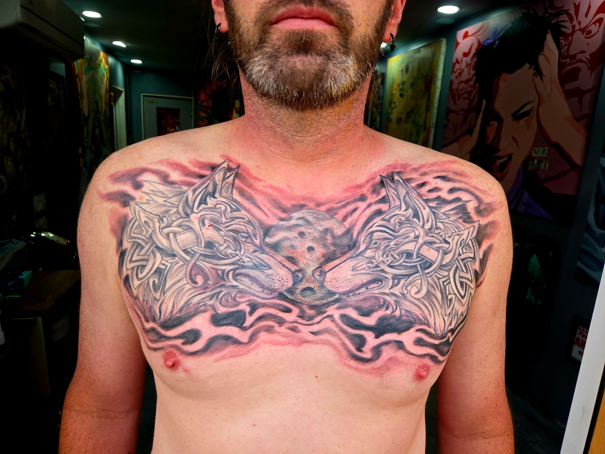 Custom tattoo work by Scott Hankins