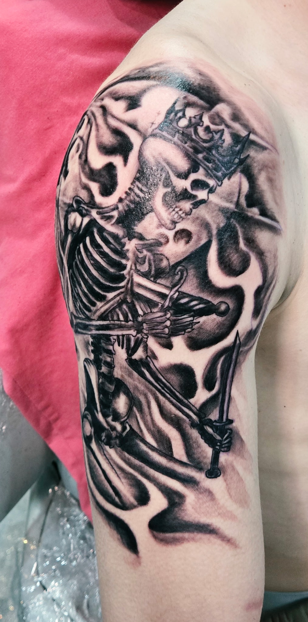 Custom tattoo work by Scott Hankins