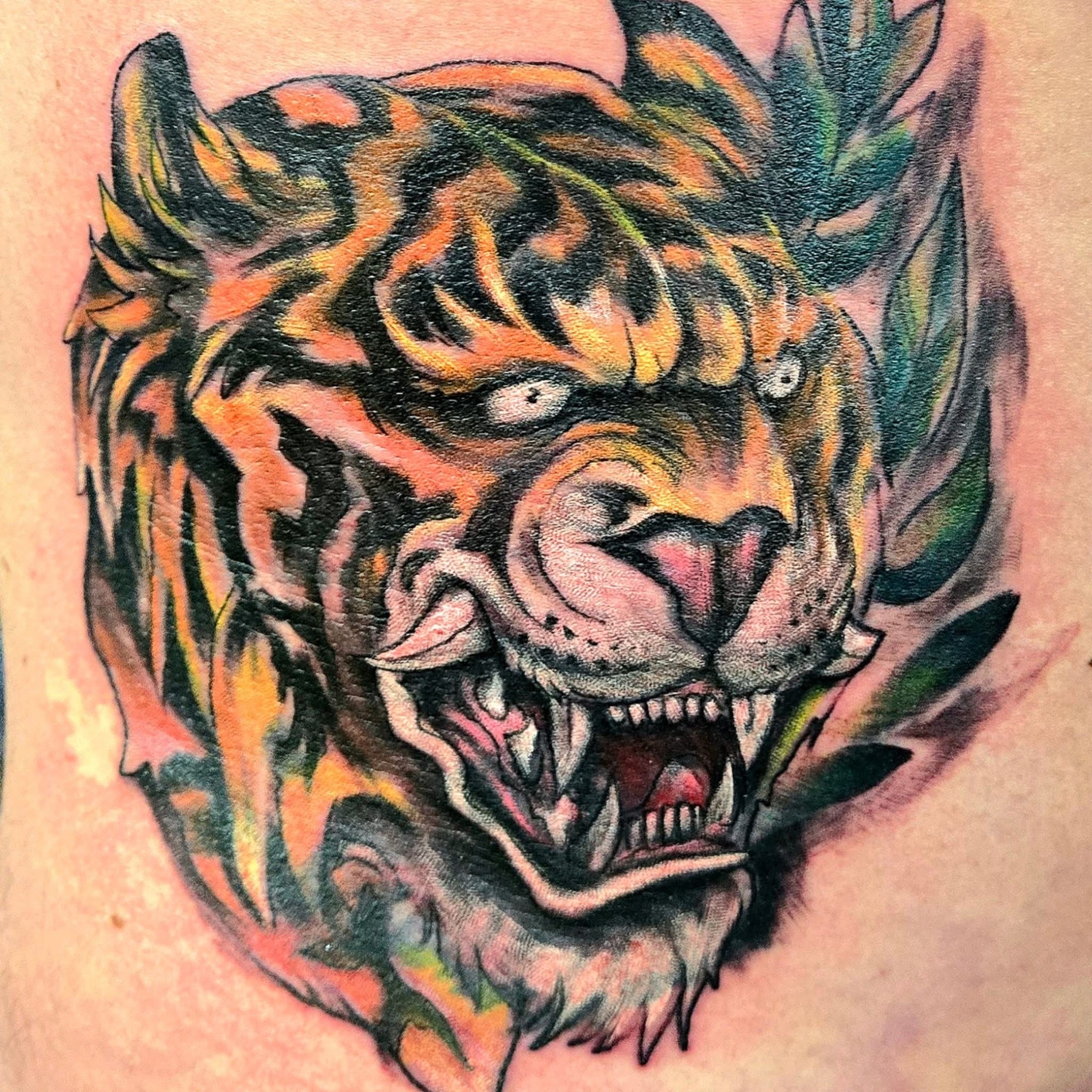 Custom tattoo work by Scott Hankins